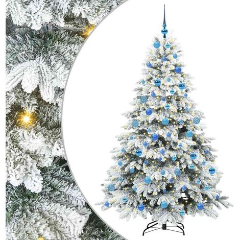 Albero di Natale artificiale con 300 LED Bianco 180 cm PE e PVC vidaXL