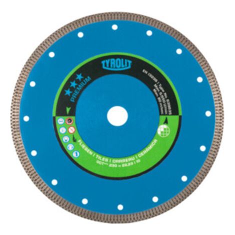 TYROLIT Diamant-Trennscheibe PREMIUM Fliesen, Scheiben-Ø: 230 mm