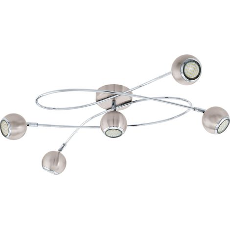 LED Plafonnier Locanda, lampe de plafond 5 flammes, projecteurs en (1/3)