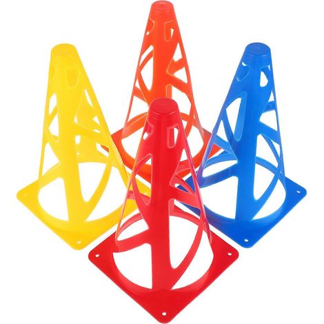 Lot de 8 cônes d'entraînement de football colorés (1/5)