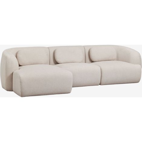 Divano modulare chaise longue sinistro a 3 pezzi in ciniglia Coquette SKLUM            