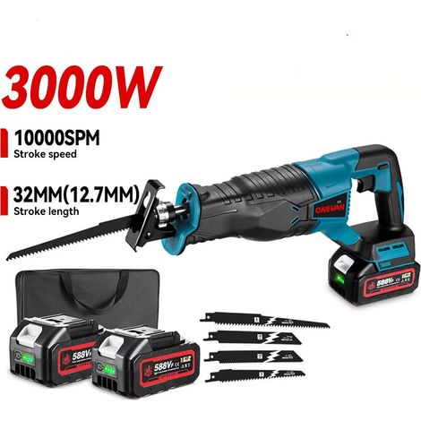 Scie sabre sans fil 3000W – Scie alternative batterie Makita 18V bois métal (1/5)