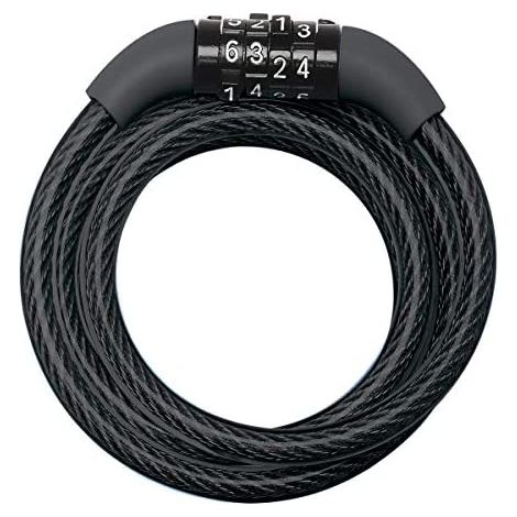 Master Lock Cable antirrobo negro 1,2 metros seguro 4 cifras (1/5)