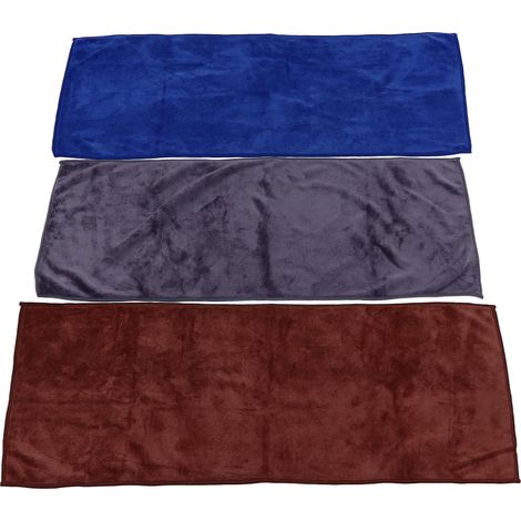 3 Pièces Serviettes de Voiture Microfibre Super Absorbantes pour Lavage et Séchage, Chiffon de Nettoyage Double Face (1/5)