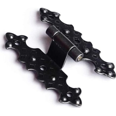 CERNIERA MARTELLATA A COLLO ALTO 12 - 55X92MM - ZINCATA VERNICITA COLORE NERO