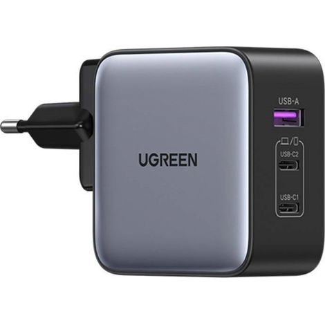 Reise-Ladegerät - UGREEN - Nexode 65W - 3 USB C-Ports - Internationaler Adapter - Schnelles Laden