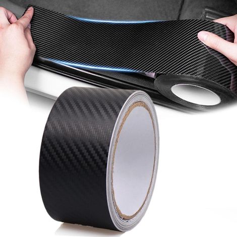3D Carbon Folie 5cm x 10m Schwarz Glänzend - Universell für Auto & LKW (1/5)
