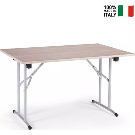 Tavolo con gambe pieghevoli Rovere