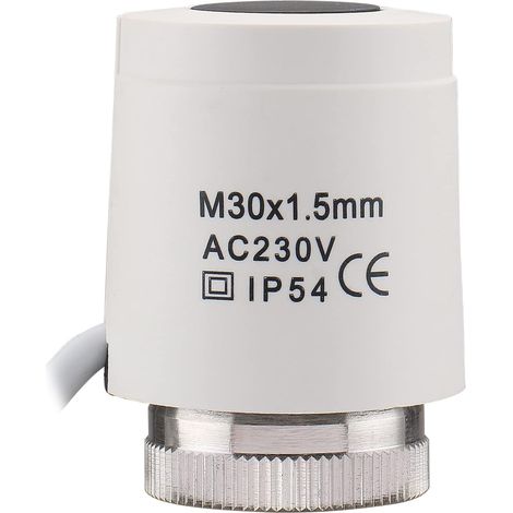 Elektrothermischer Stellantrieb – 1 Stück – M30x1,5 Gewinde – Öffner, 230 V – Fußbodenheizung (1/5)