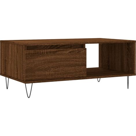 Maison Exclusive - Tavolino da Salotto Rovere Marrone 90x50x36,5 cm in Multistrato