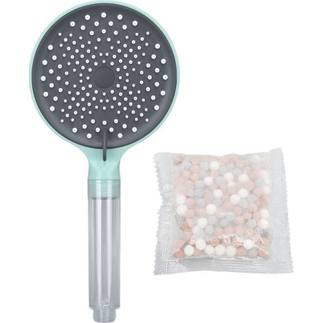 Pommeau de douche manuel ABS haute pression 3 fonctions douchette salle de bain remplacement vert (1/5)