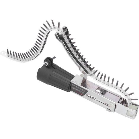 Adaptateur pour cloueuse automatique à bois, kit d'accessoires pour chaîne de perceuse électrique, chaîne de cloueuse avec convertisseur de tête (1/5)