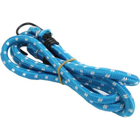 Elastische Kordeln mit Haken, elastische Gummibänder für Fahrradträger, Camping, blau (1/5)