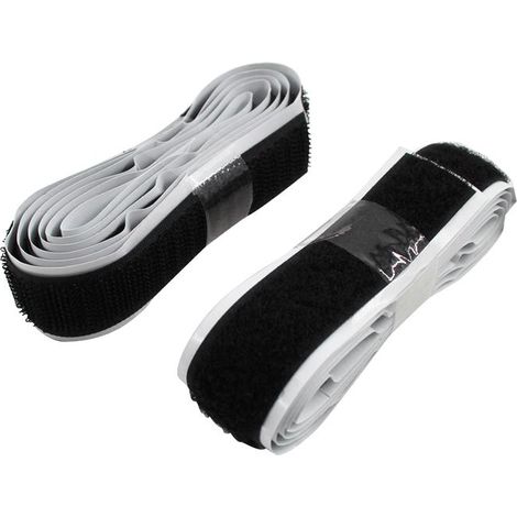Faithfull Black Hook & Loop Self-Adhesive Tape, 20mm x 1m (1/3)
