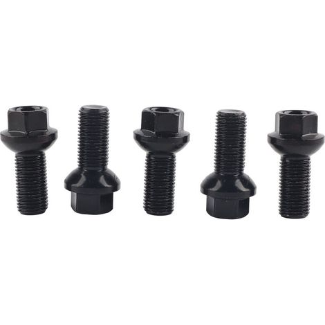 Jeffergarden 5 pièces M14x1.5mm boulons de roue en acier inoxydable A0009908307 adaptés pour MercedesBenz A180 A200 W176 (1/5)