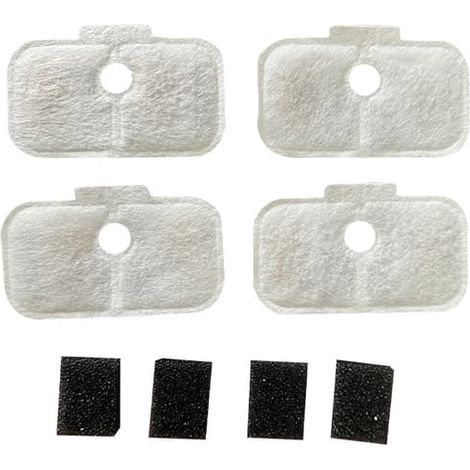 Filtre à eau pour fontaine à eau pour chat PETLIBRO, distributeur d'eau à capsules, noir et blanc, paquets de 12+12 (1/5)