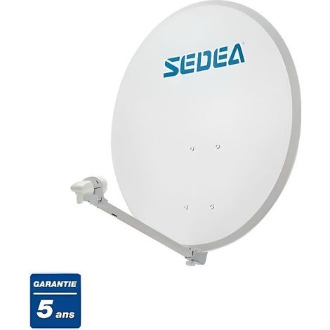 Antenne Parabole Satellite - SEDEA - 85 EASY - LNB Universel - Montage Facile - Acier