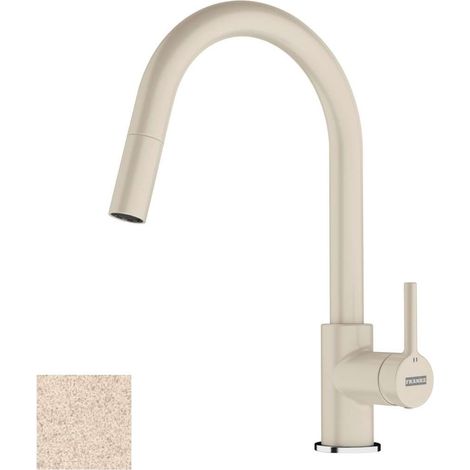 Franke Lina - Spültischarmatur FC 6051.085 mit ausziehbarem Endstück, Sandstein 115.0626.083 (1/2)