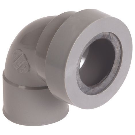 Coude PVC 87° joint lèvre F 40 Nicoll -NF- Le lot de 10