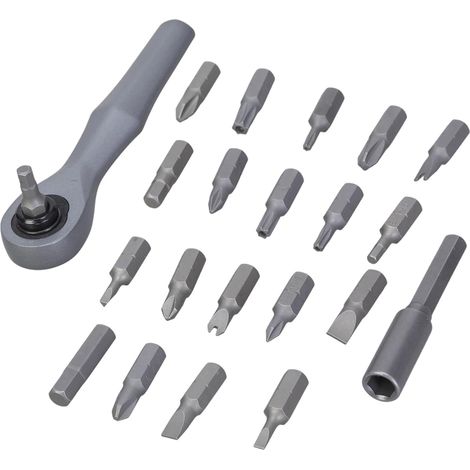 Jeu de tournevis à cliquet 22 en 1 - Accessoires ménagers - Poignée ergonomique (1/5)
