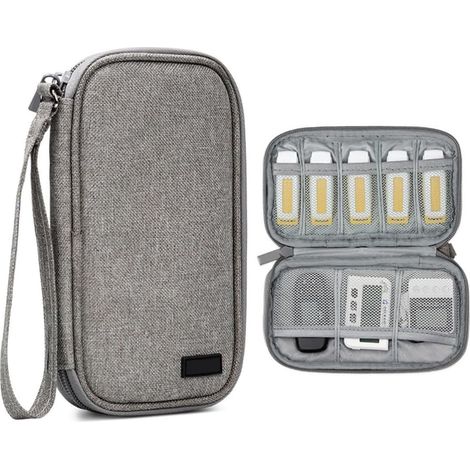 Lightweight Oxford USB Flash Drive Storage Pouch with Zipper (1/5)