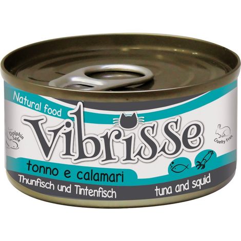 24 boîtes de 70 g chacune: Vibrisse Cat thon et calmar 24 boîtes de 70 g chacune