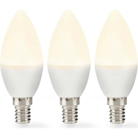 Nedis LBE14C351P3 Lampadina LED E14 Bianco caldo 2,8W
