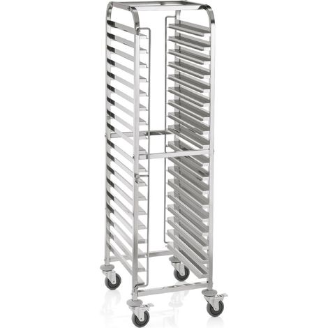 Chariot à glissières 62 x 47 x 171 cm 18 plaques 60 x 40 cm inox CANTINA - Was Germany (1/2)