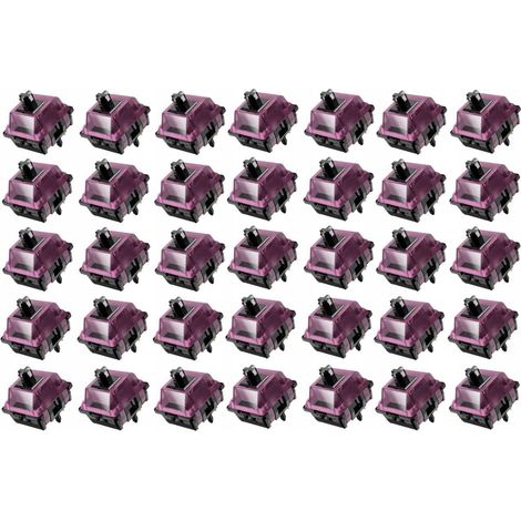 Interrupteurs Durock Black Lotus (35 pièces) pour clavier mécanique Line (1/5)