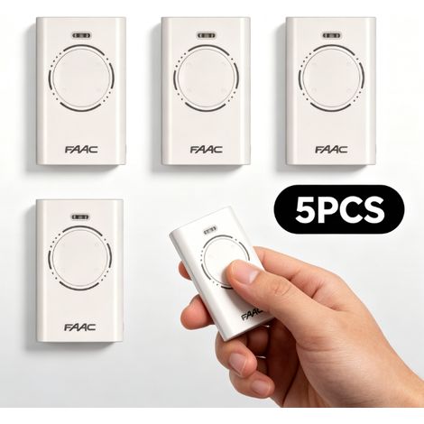 Télécommande FAAC XT4 868 SLH NOIR Pack de 5 - Blanc