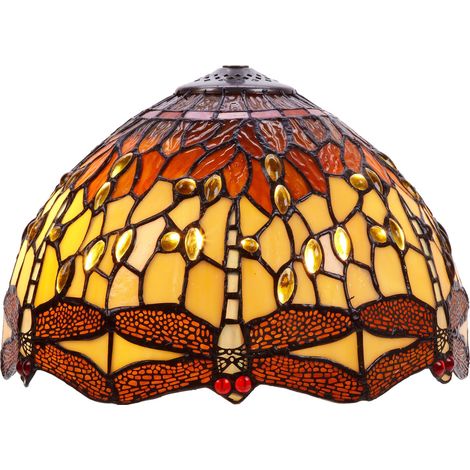 Abat-jour Tiffany en vrac série Belle Amber D-30cm