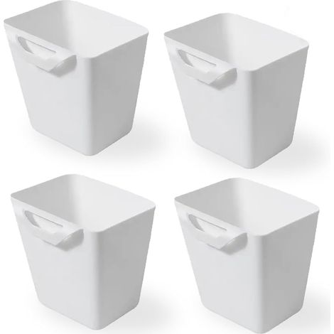4 Pièces Panier à Suspendre pour la Cuisine - Boîte de Rangement(Blanc) (1/4)