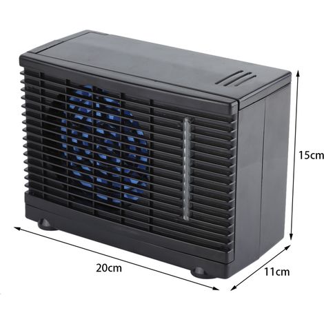 Mini refroidisseur d'air portable 12V pour voiture, camion ou maison, ventilateur de refroidissement par évaporation d'eau