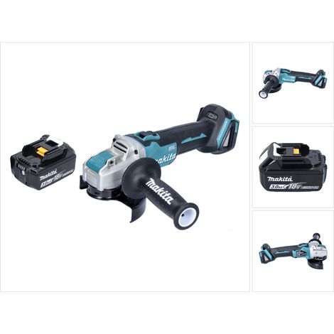 Makita DGA 521 F1X1 Amoladora angular sin cable 18 V 125 mm X-LOCK Brushless + 1x batería recargable 3,0 Ah - sin cargador (1/5)