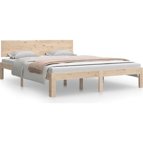Maison Exclusive - Massivholzbett 150x200 cm
