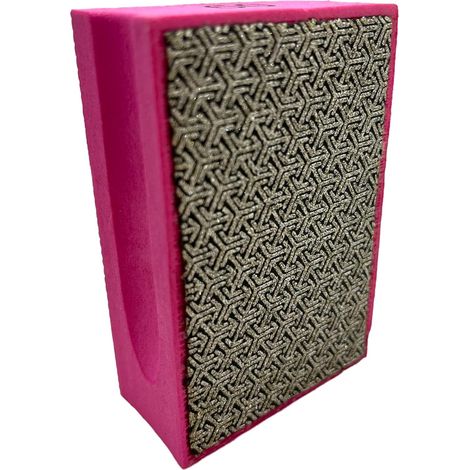 Cale Diamantée Manuelle Grain 60  Bloc de Ponçage Professionnel pour Carrelage, Marbre, Béton  Outillage Carreleur 2.0