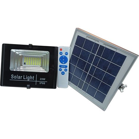 Faretto TALOX + pannello solare LED con telecomando 25W