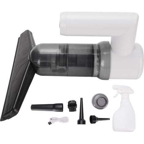 Aspirateur d'essuie-glace, aspirateur électrique sans fil rechargeable, essuie-glace entièrement automatique avec batterie de 2000 mAh, adapté aux portes en verre, fenêtres, miroirs et vitres de voitu (1/5)