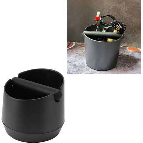 Grande poubelle à marc de café, poubelle ronde de comptoir pour marc de café et déchets, poubelle de rangement pour outils (1/5)