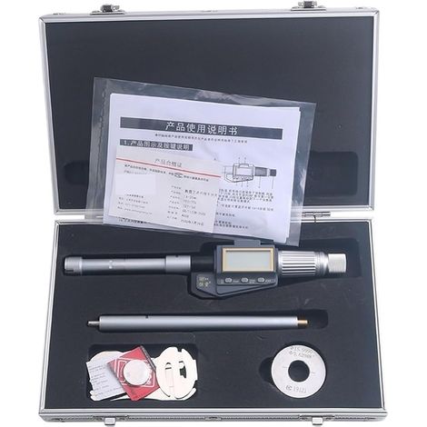 Micromètre Micromètre électronique à trois griffes et trois points de haute précision 6-100 mm avec affichage numérique et roulement à billes(16-20mm) (1/5)
