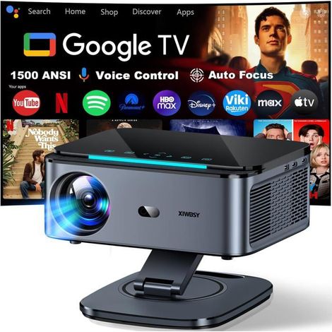 Vidéoprojecteur 4K - TULLSA - 1500 ANSI - Auto Focus - Wi-Fi 6 - Bluetooth 5.3