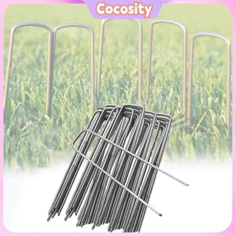 Cocosity Piquet de jardin 50 pièces piquets de jardin piquets de Membrane de mauvaises jardin outils 415 cm 50 pièces par paquet (1/5)