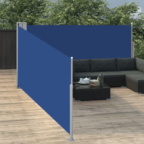 Auvent latéral rétractable de Jardin,Marquise,Store Banne,Anti-UV Bleu 100 x 1000 cm -FR91715 (1/5)