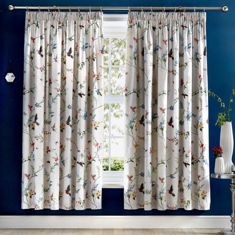 Housse de Couette Facile d'entretien, Polyester, Gris, Curtains: 66" Width x 72" Drop (168 x 183cm) (1/3)