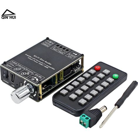 Carte d'amplificateur numérique stéréo Bluetooth HiFi 2.0 à double canal 2100W avec puce TPA3116D2 haute puissance (1/4)