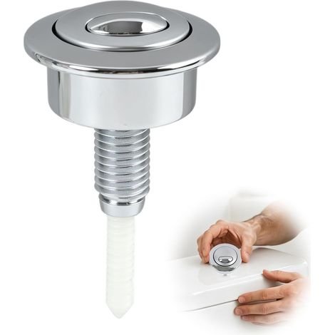 Bouton de Chasse d'Eau de Haute Qualité pour Réservoirs de WC - Bouton-Poussoir de Remplacement Compatible avec Siamp Optima 49, Installation Facile, Construction Robuste (1/5)