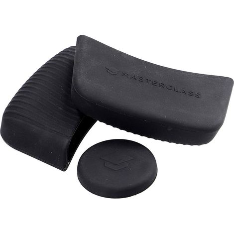 MasterClass Set of 3 Grips of Silicone Casserole Holders of Cast Aluminium (1/5)