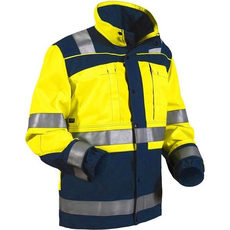 Veste haute visibilité jaune/marine 4029 BLAKLADER - Jaune / Bleu clair - 2XL