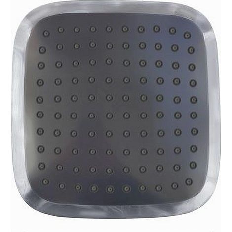 Trade Shop - Soffione Per Doccia 20 X 20 Cm Forma Quadrata Getto Pioggia Stile Moderno 87125 - (1/2)