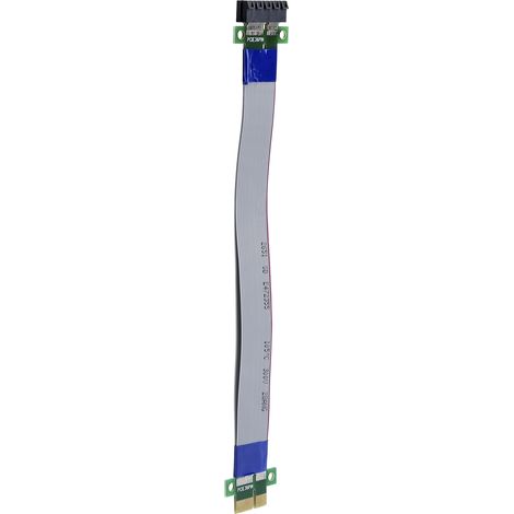 Câble d'extension PCIe 1X, carte riser, double vitesse, adaptateur mâle-femelle, nappe EP051 (1/5)